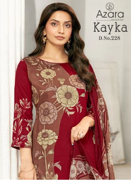 Kayka By Radhika Azara Pure Heavy Zam Cotton Printed Dress Material